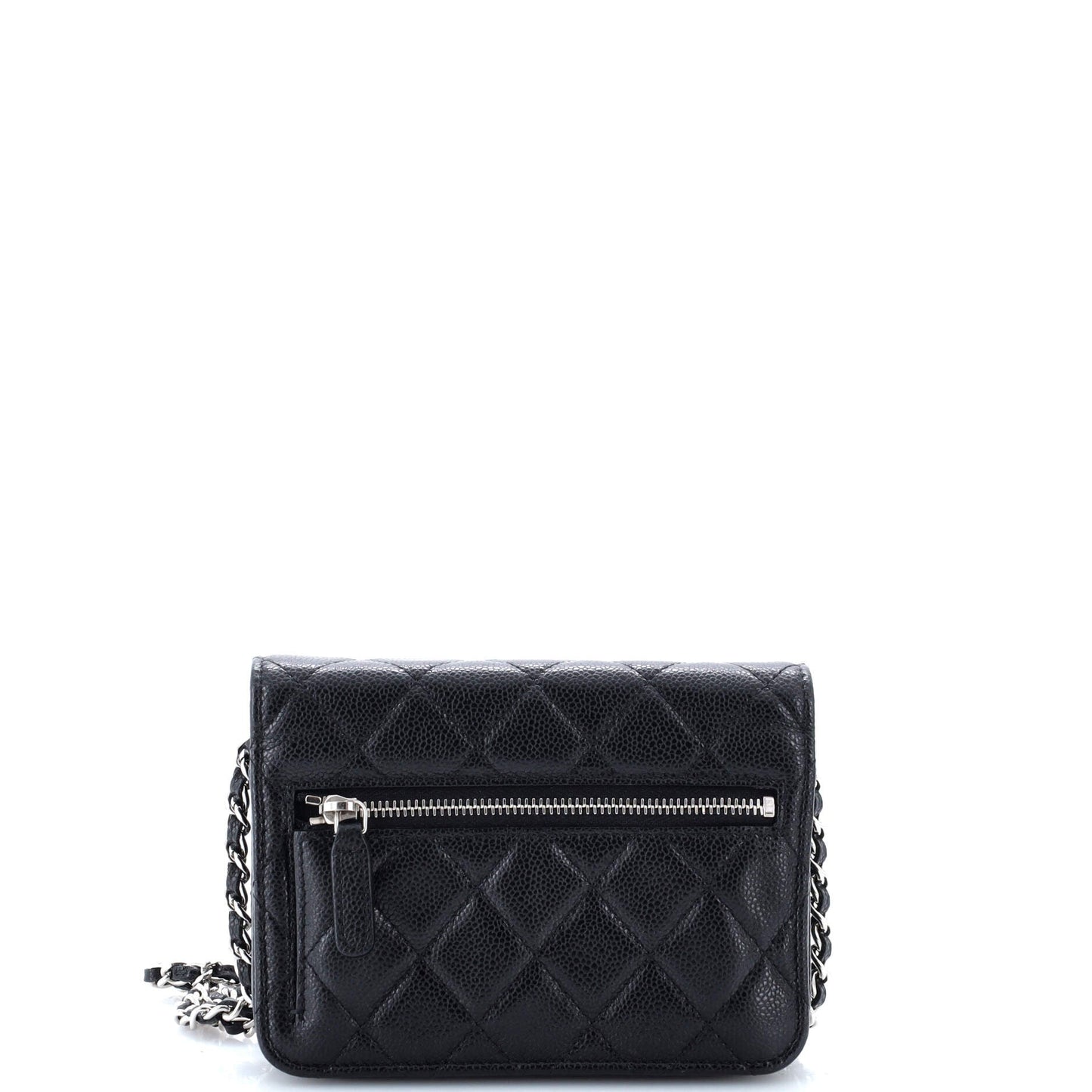 Wallet on Chain Quilted Caviar Mini