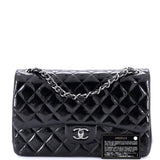 Classic Double Flap Bag Quilted Patent Jumbo
