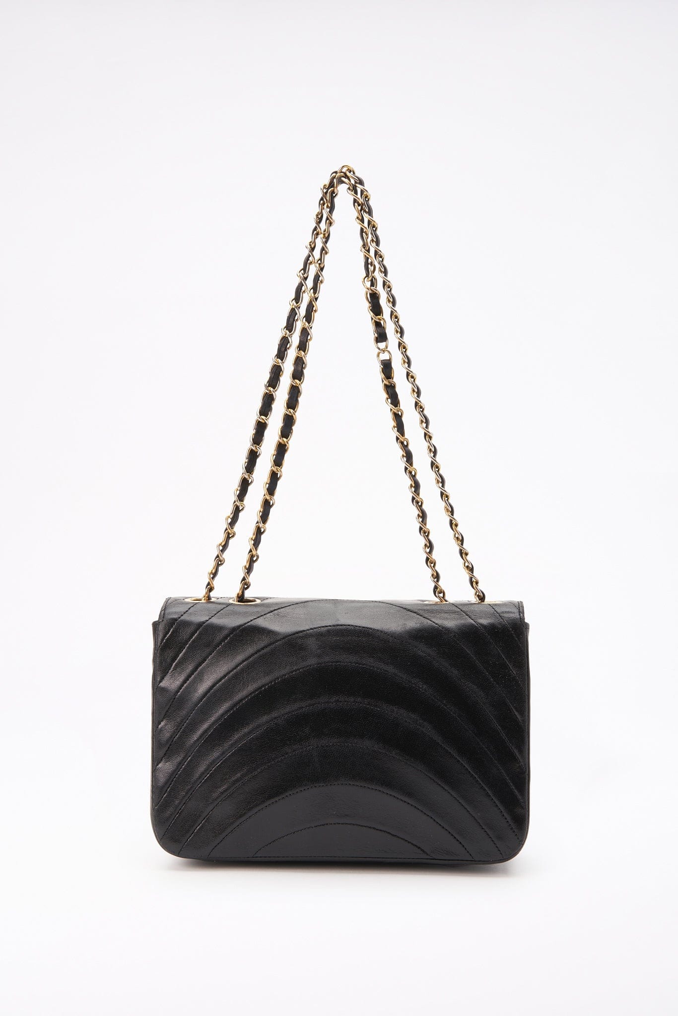 Chanel Black Single Flap with 24k gold plated hardware