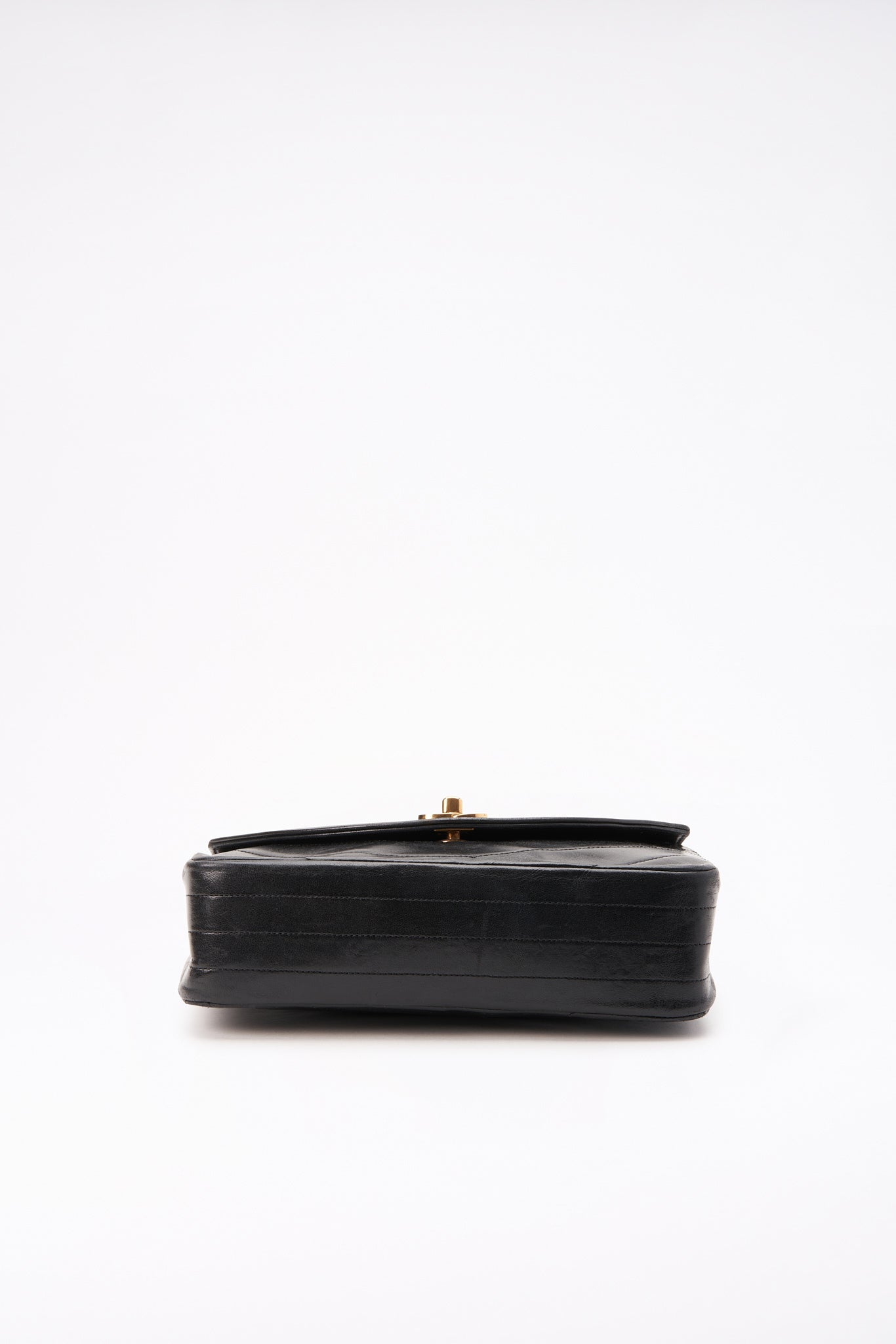 Chanel Black Single Flap with 24k gold plated hardware