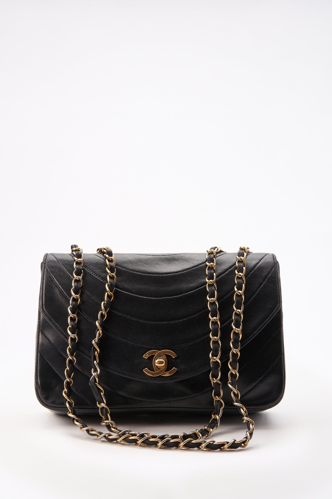 Chanel Black Single Flap with 24k gold plated hardware