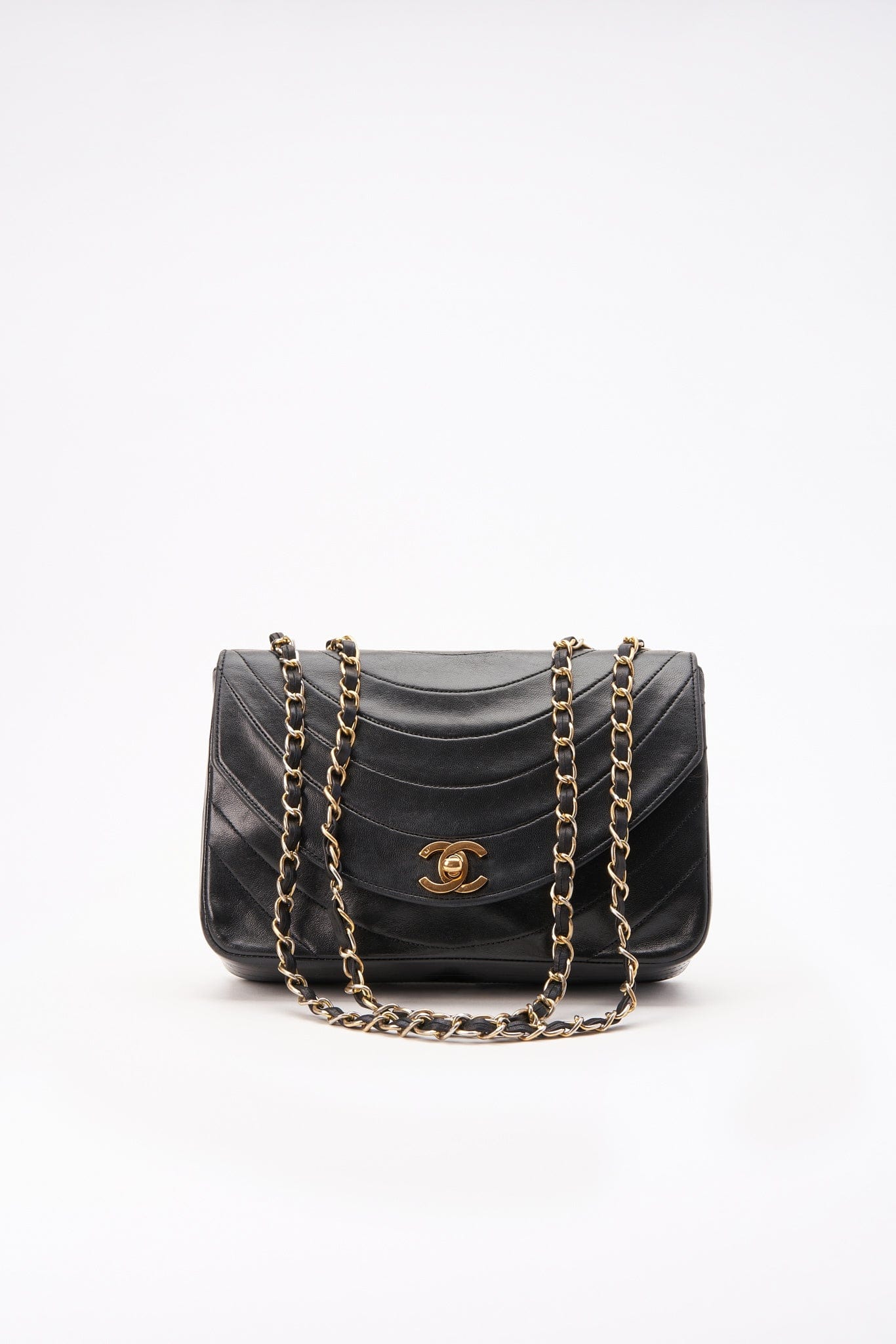 Chanel Black Single Flap with 24k gold plated hardware