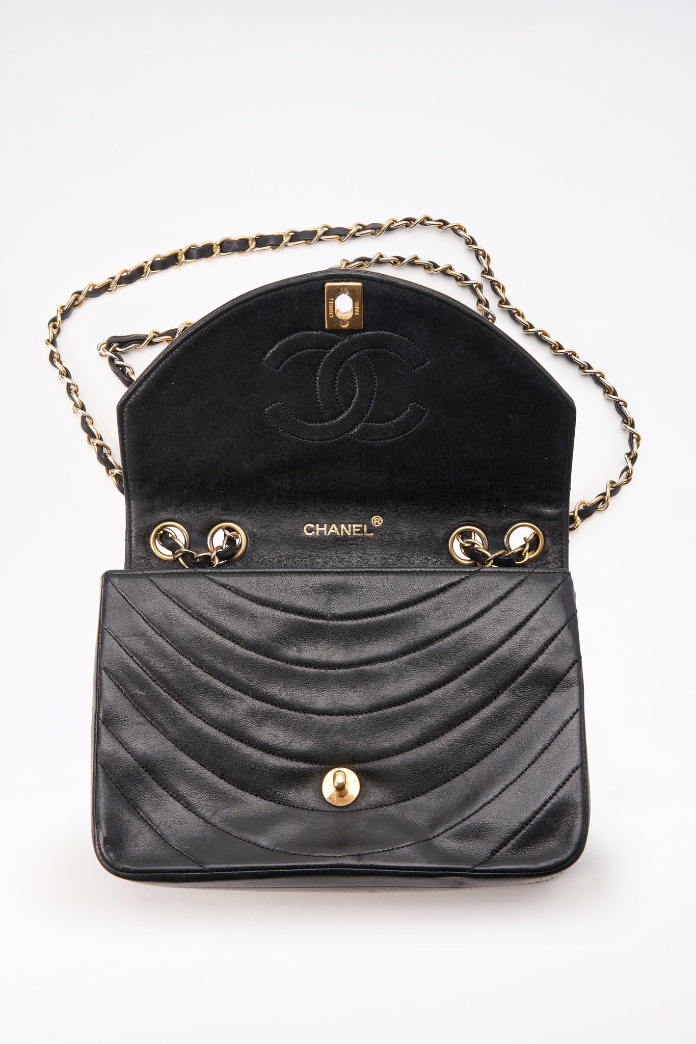 Chanel Black Single Flap with 24k gold plated hardware