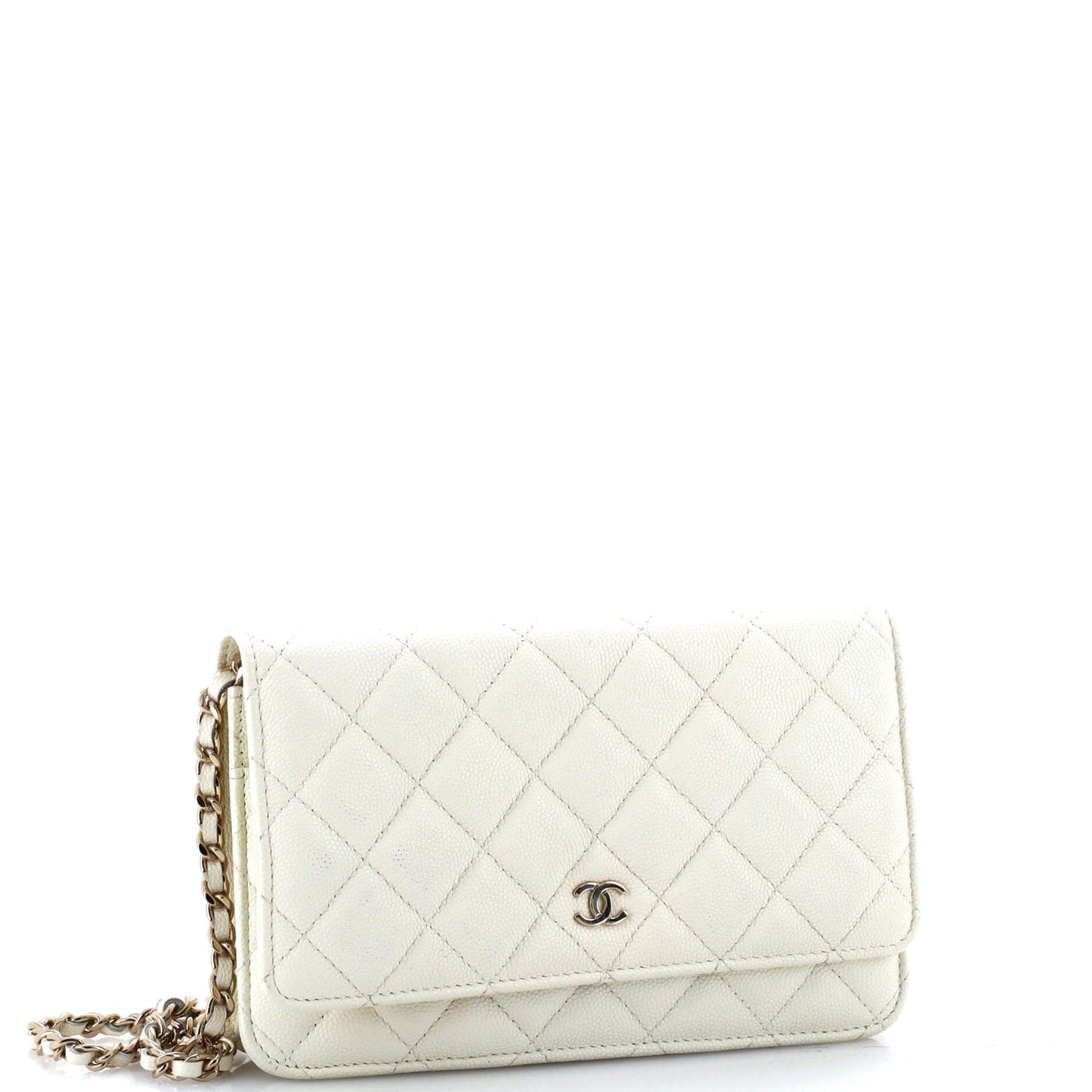 Wallet on Chain Quilted Caviar Mini