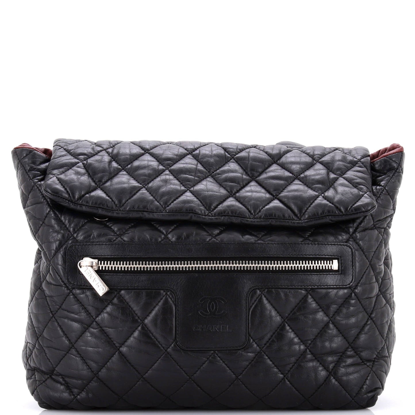 Coco Cocoon Flap Backpack Quilted Lambskin