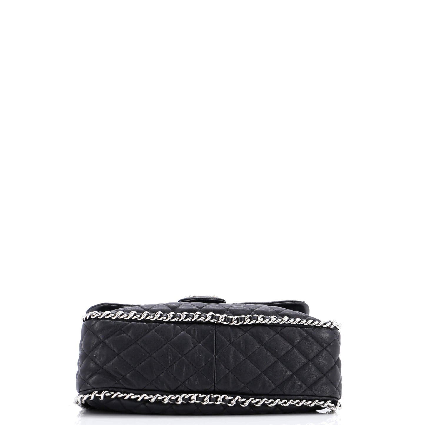 Chain Around Flap Bag Quilted Leather Maxi