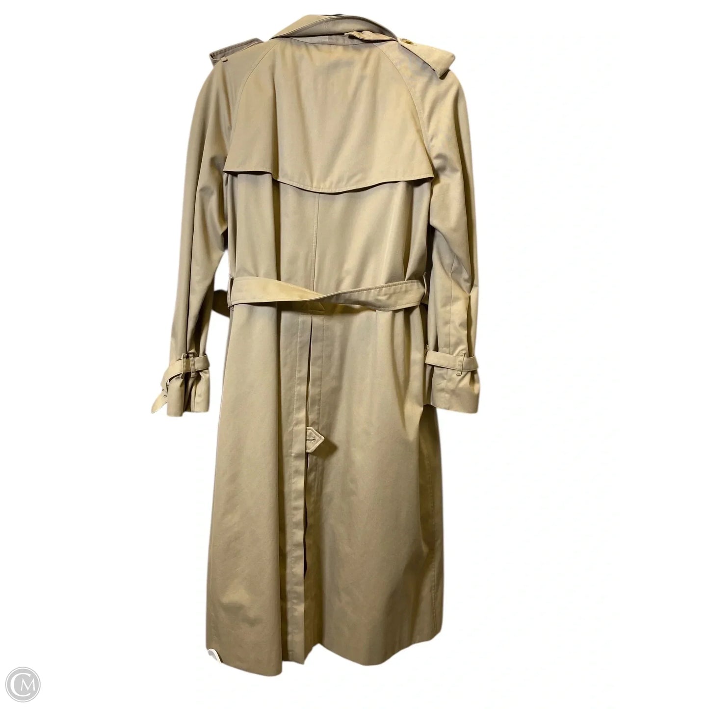 Coat Luxury Designer By Burberry In Beige, Size: L