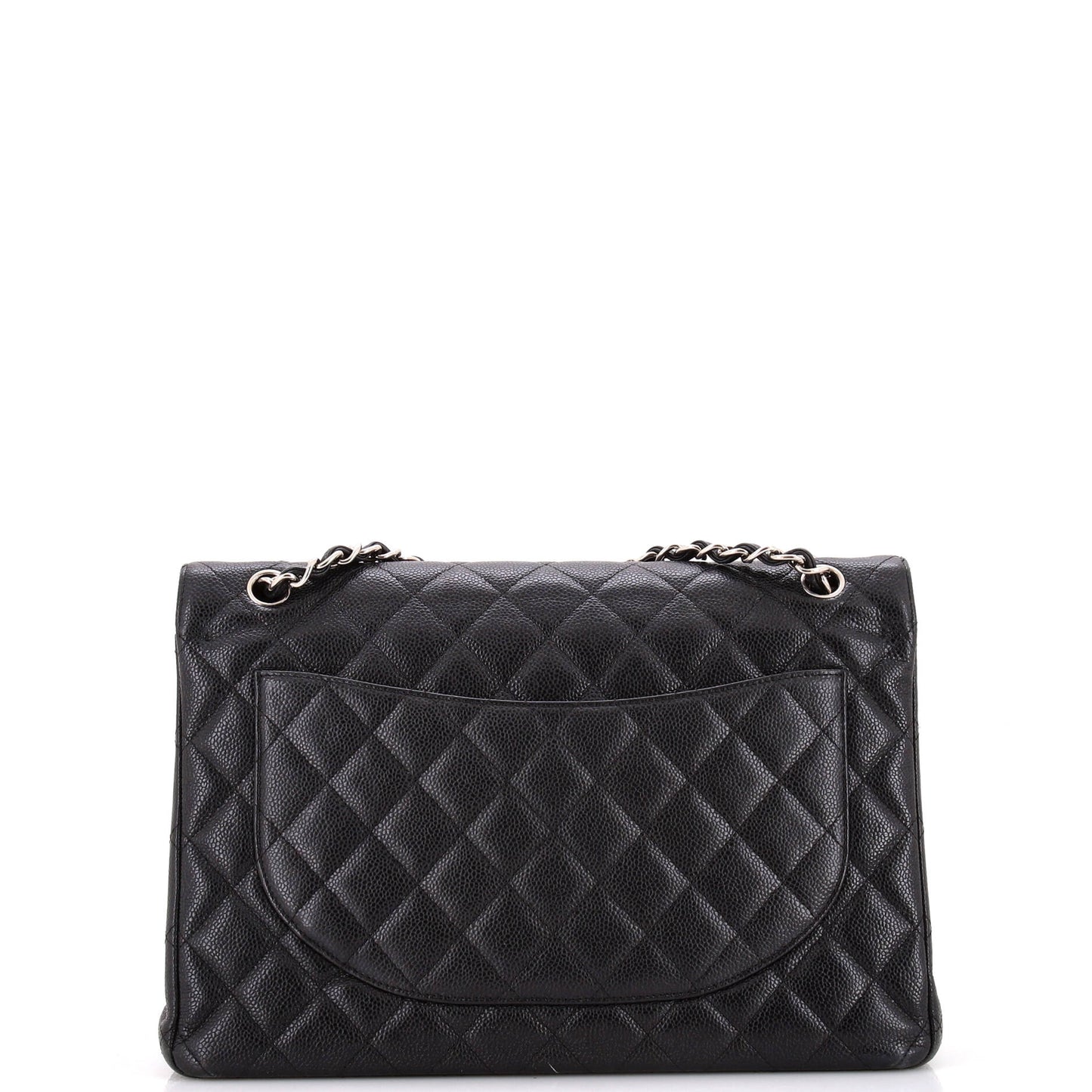 Classic Double Flap Bag Quilted Caviar Maxi