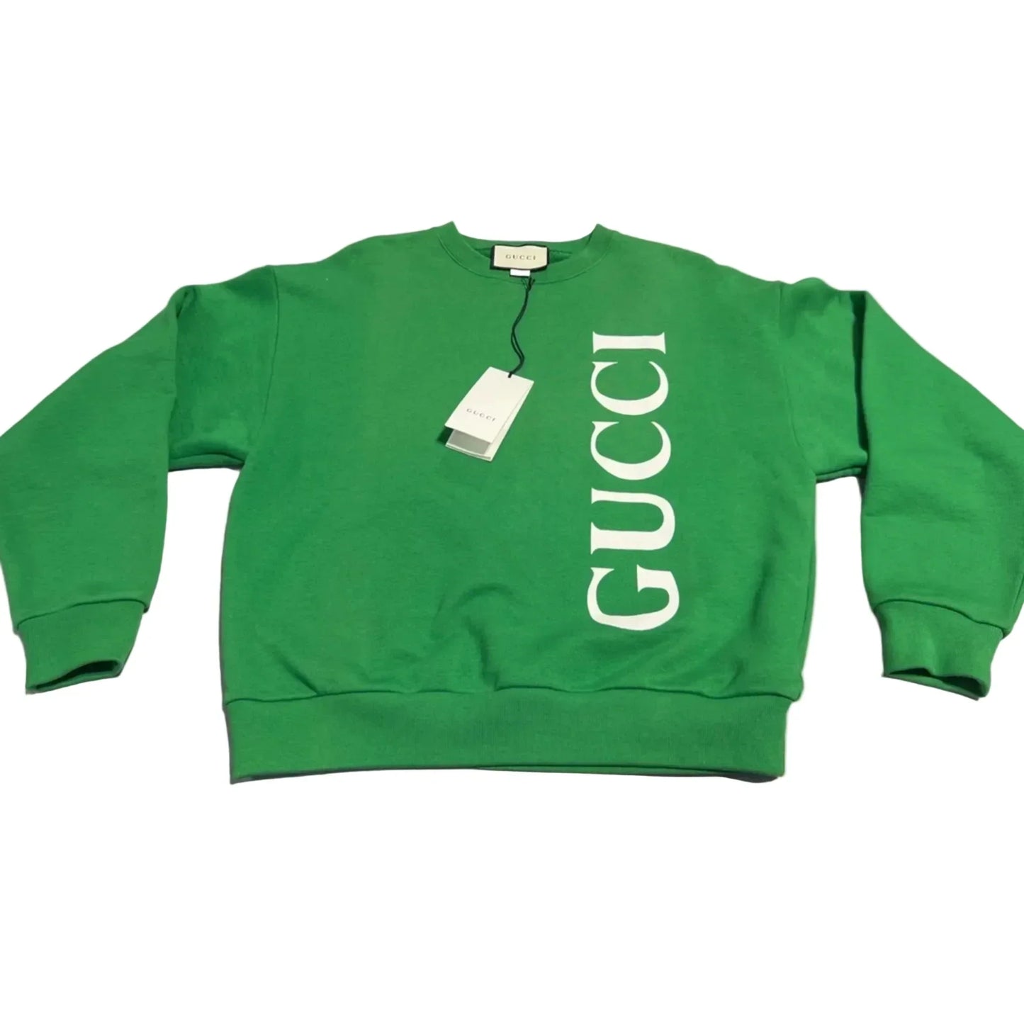 Sweatshirt Luxury Designer By Gucci In Green, Size: S