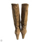 Boots Luxury Designer By Prada In Brown, Size: 8.5