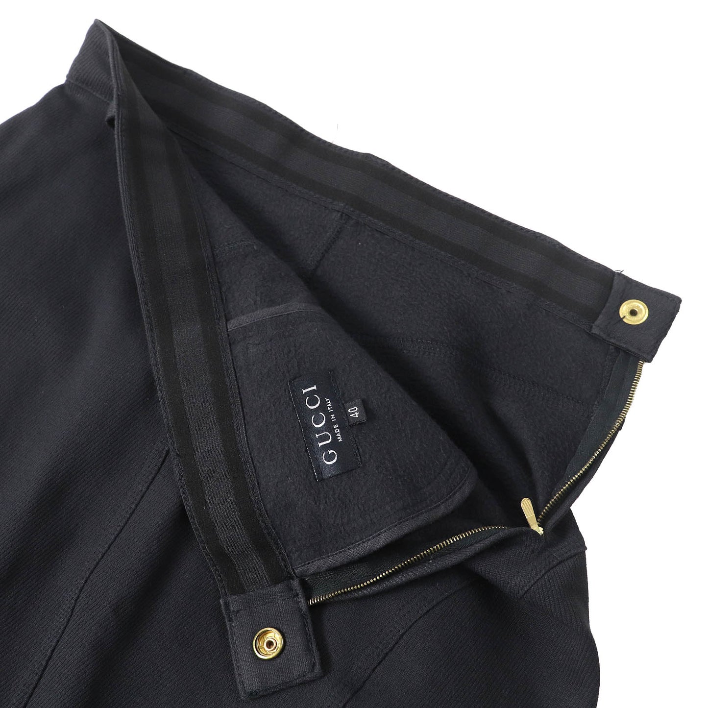 Gucci Tom Ford Cotton Elastane Denim Skirt
