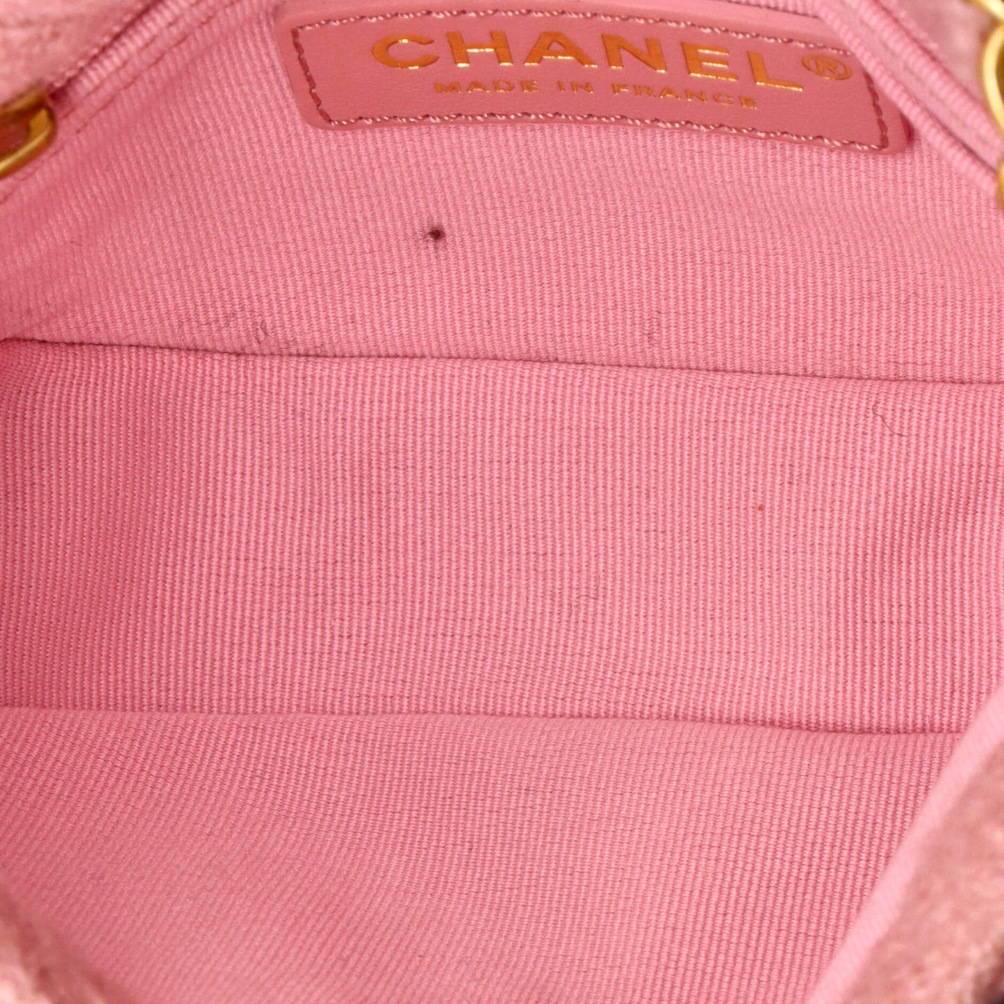 CC Round Flap Messenger Tweed and Shearling