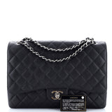 Classic Double Flap Bag Quilted Caviar Maxi