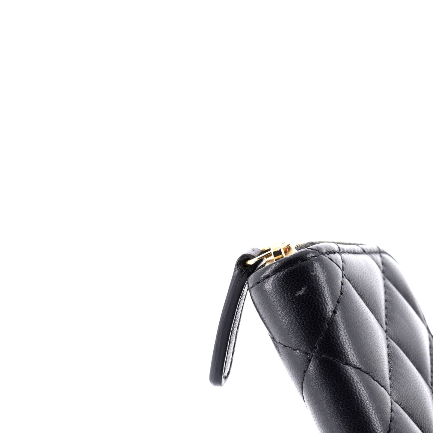 CC Zip Coin Purse Quilted Lambskin Small