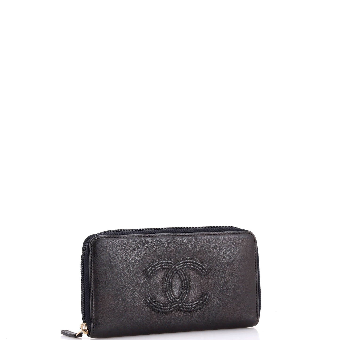 Timeless CC Zipped Wallet Caviar Long