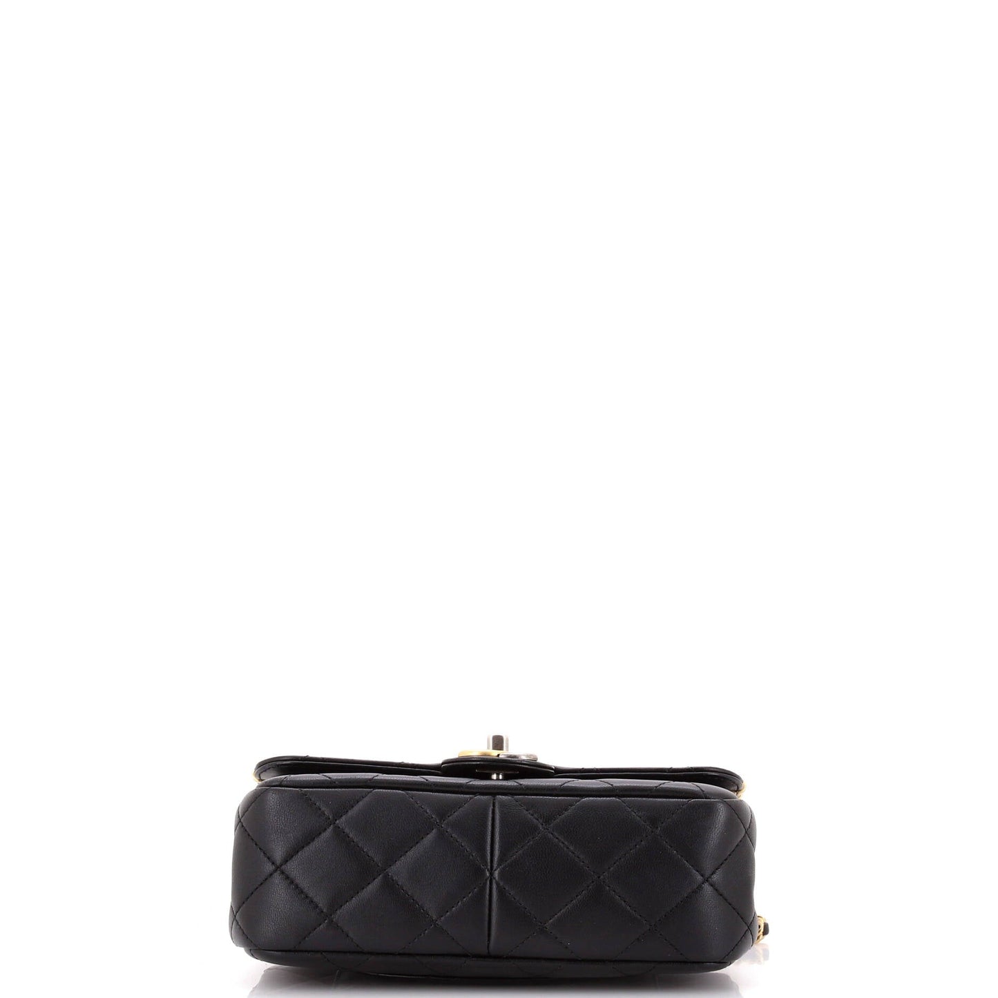 Coco Clips Flap Bag Embellished Quilted Lambskin Small