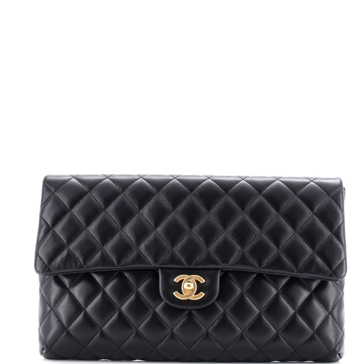 Classic Flap Clutch Quilted Lambskin