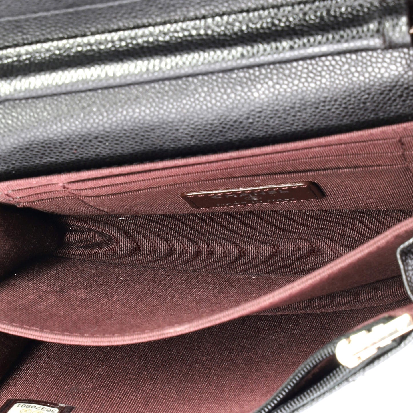 Wallet on Chain Quilted Caviar Mini