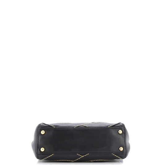 CC Stitch Shoulder Bag Leather Small