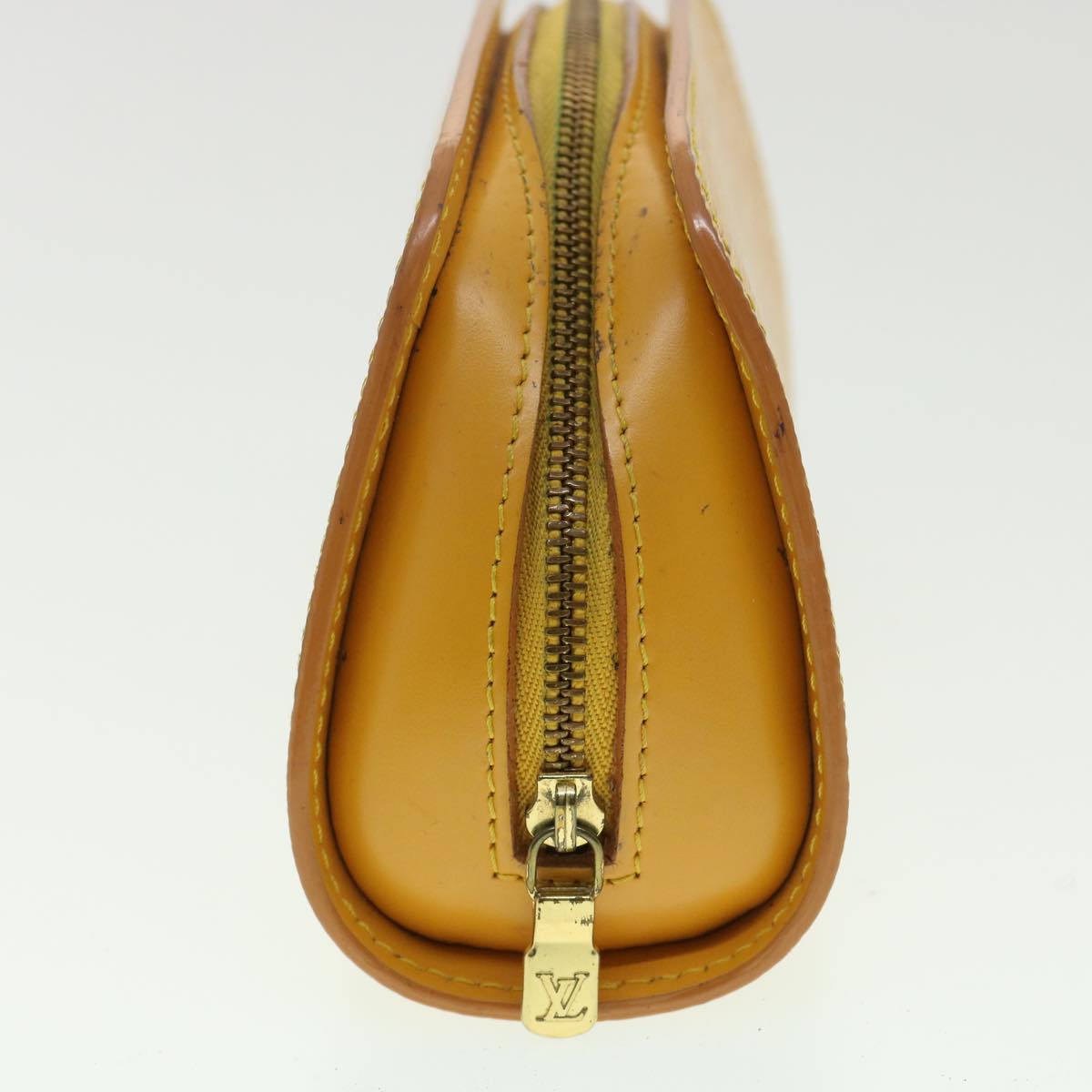 LOUIS VUITTON Epi Dauphine PM Pouch Yellow M48449 LV Auth 33752