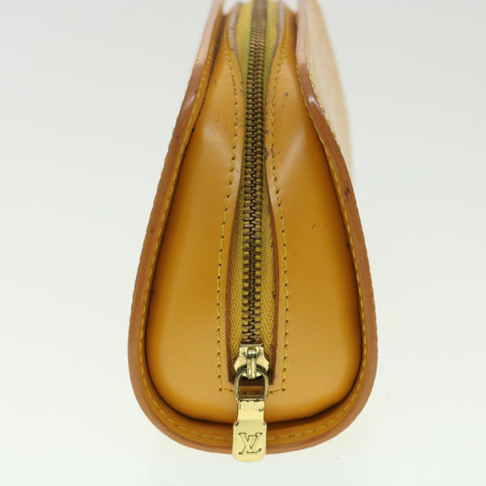 LOUIS VUITTON Epi Dauphine PM Pouch Yellow M48449 LV Auth 33752