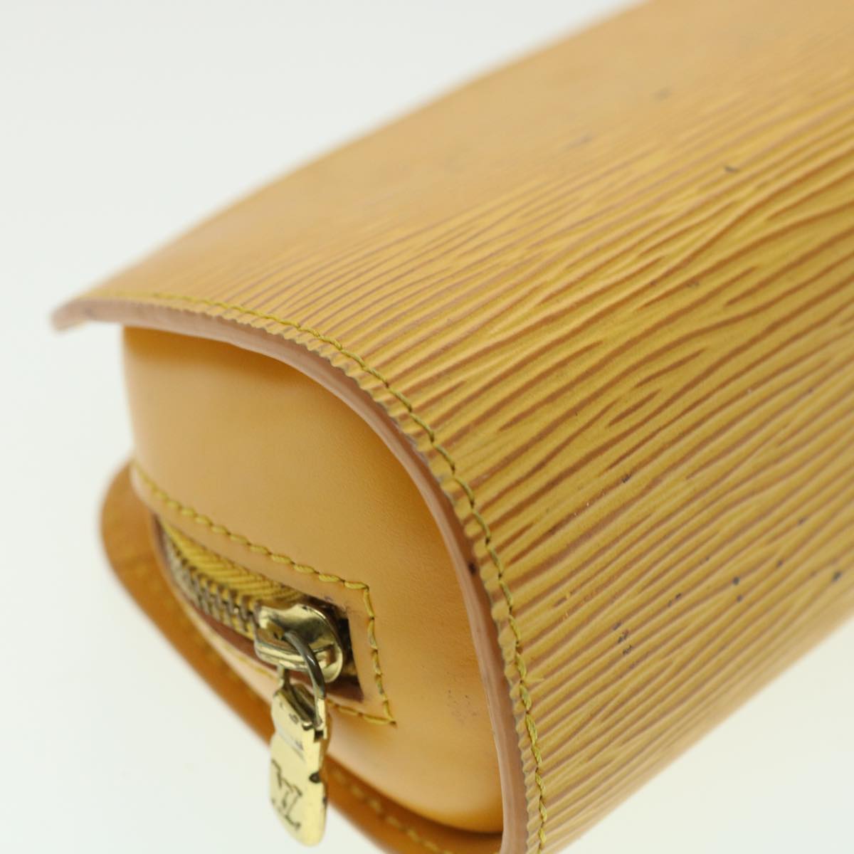 LOUIS VUITTON Epi Dauphine PM Pouch Yellow M48449 LV Auth 33752