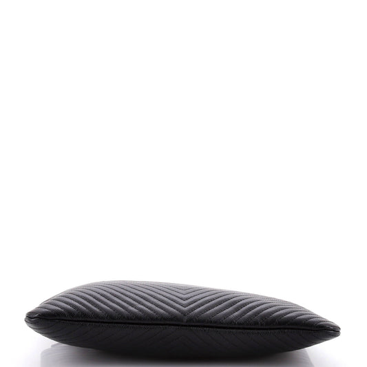 O Case Clutch Chevron Caviar Large