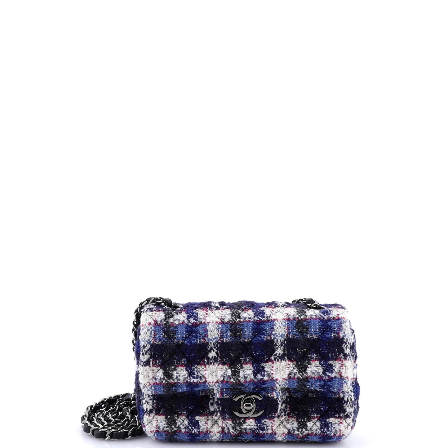 Classic Single Flap Bag Quilted Tweed Mini