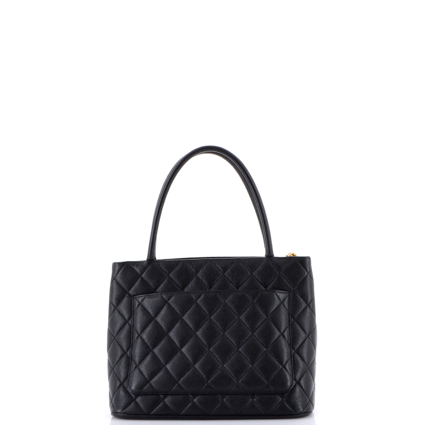 Medallion Tote Quilted Caviar
