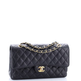 Classic Double Flap Bag Quilted Caviar Medium