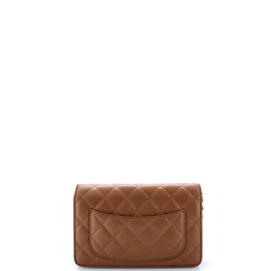 Wallet on Chain Quilted Lambskin