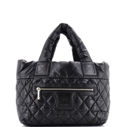 Coco Cocoon Reversible Tote Quilted Nylon Small