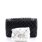 Classic Double Flap Bag Quilted Caviar Medium