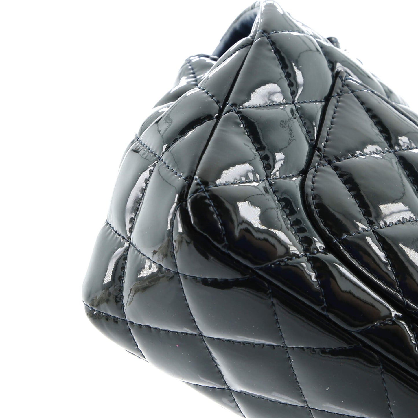 Classic Single Flap Bag Quilted Patent Mini
