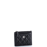 CC Zip Card Holder Quilted Caviar