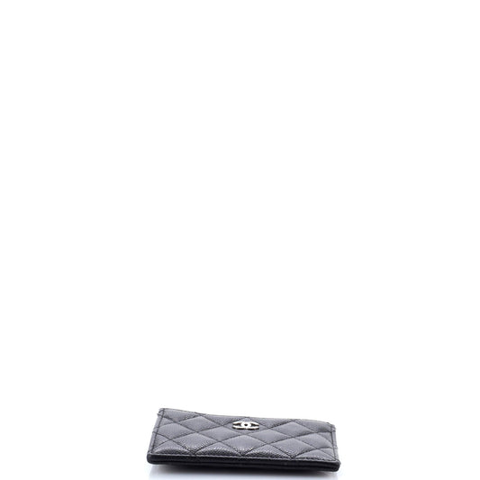 CC Zip Card Holder Quilted Caviar