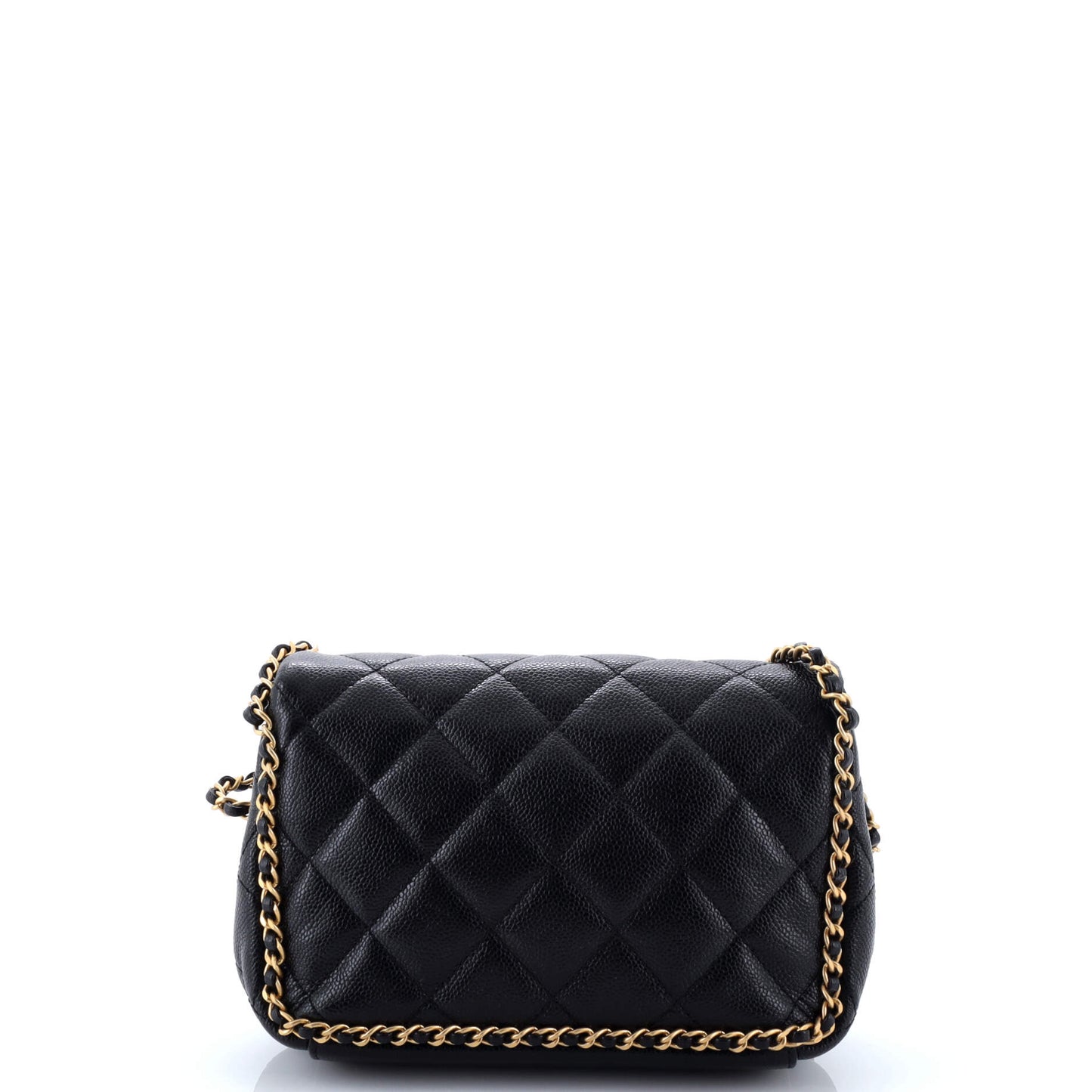 Chain Around Multi Chain Full Flap Bag Quilted Caviar Mini