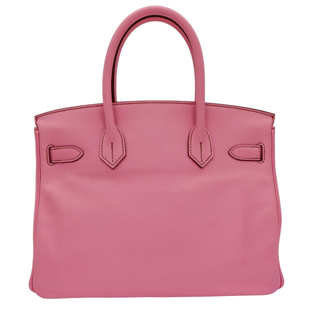 Hermès 30cm Birkin Bubblegum Swift Leather Palladium Hardware