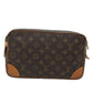 Louis Vuitton Compiegne 28  Canvas Clutch Bag