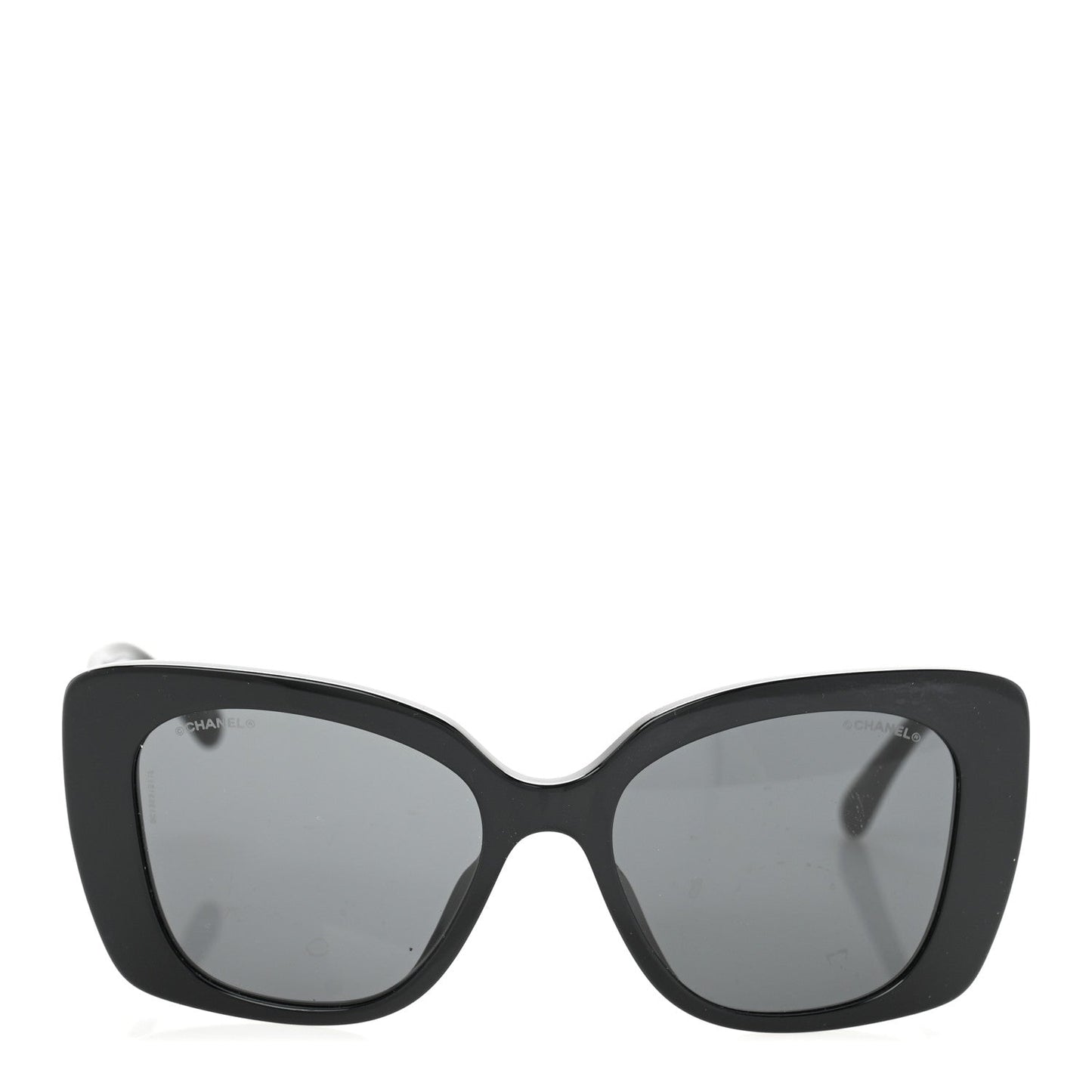 Amelia Acetate Strass Square Sunglasses 5422-B-A Black White