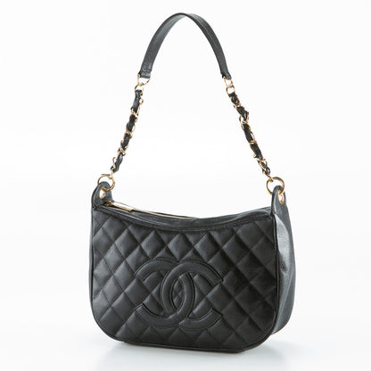 Chanel One Shoulder Caviar Skin Bag
