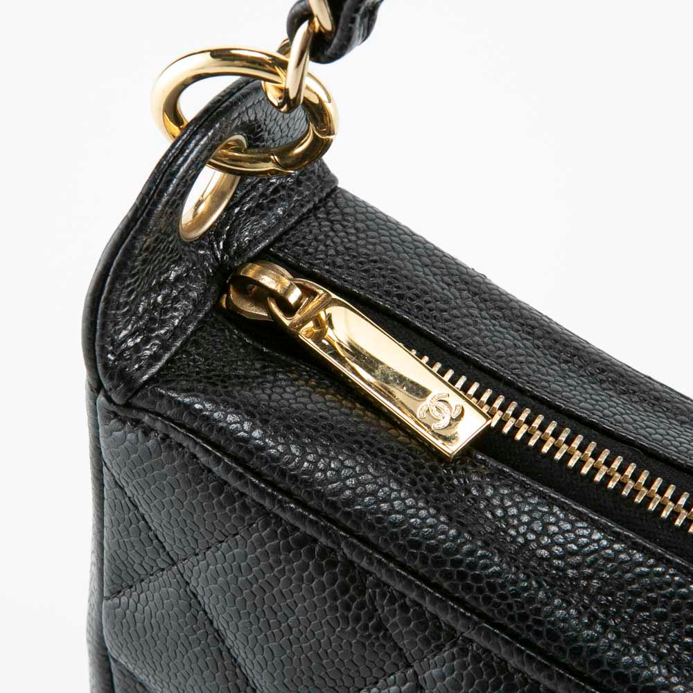 Chanel One Shoulder Caviar Skin Bag