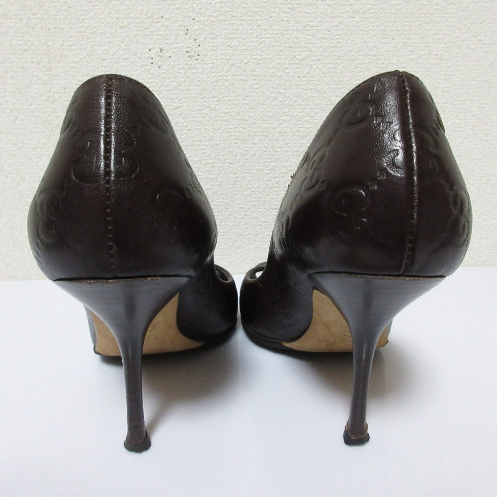Gucci GG Shima Leather Pumps