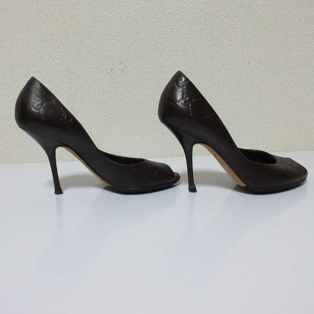 Gucci GG Shima Leather Pumps