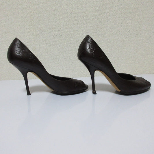 Gucci GG Shima Leather Pumps