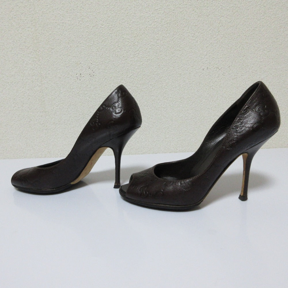 Gucci GG Shima Leather Pumps