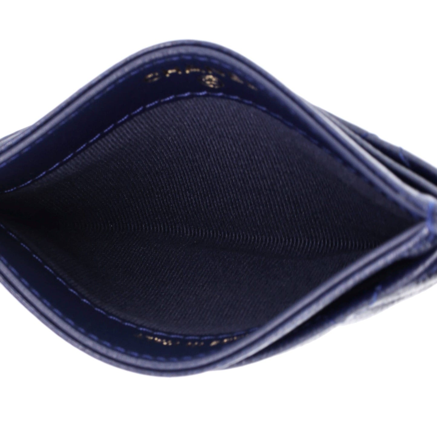 Classic Card Holder Quilted Caviar