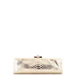 Frame Clutch Python with Crystals Medium