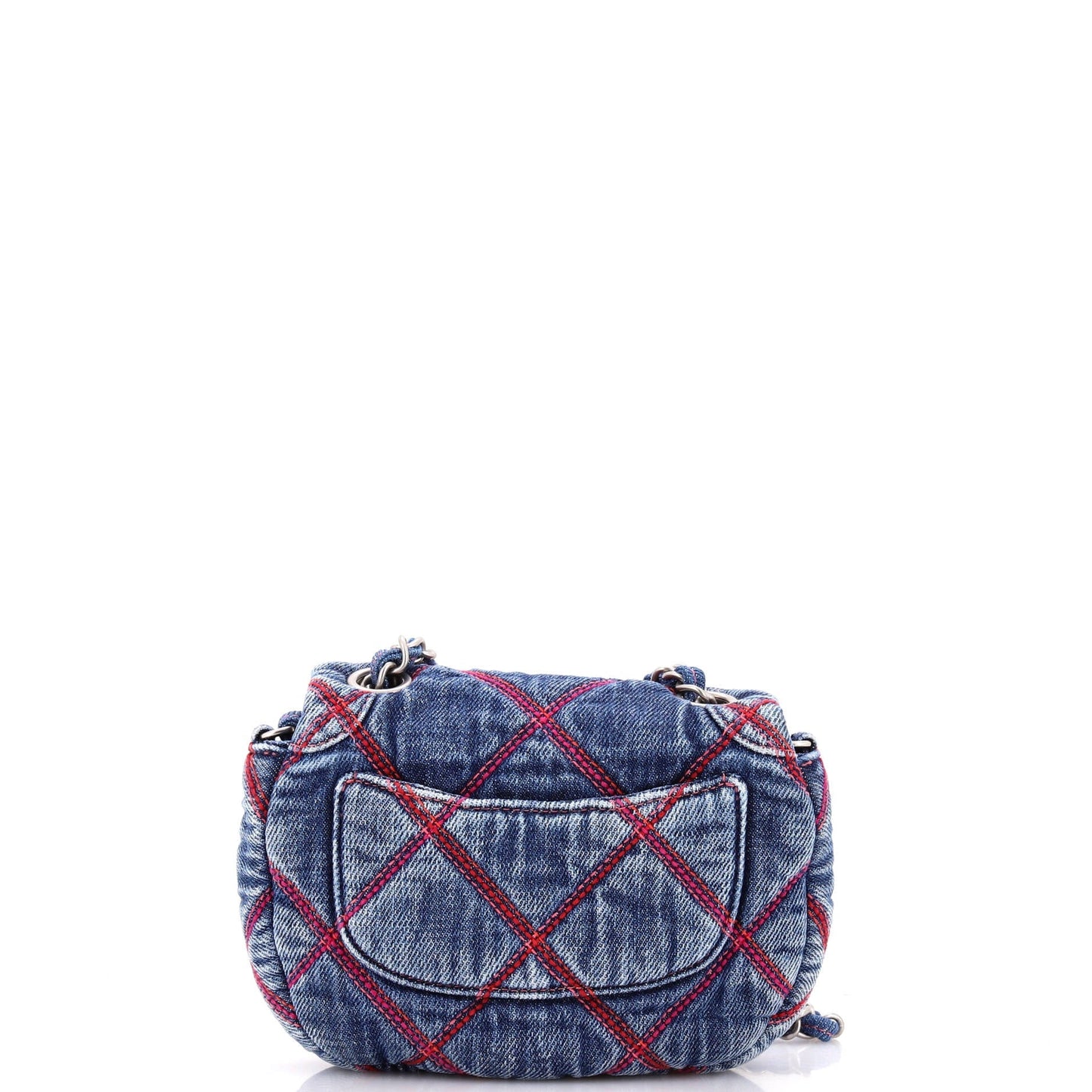 Coco Beach Messenger Bag Quilted Denim Mini
