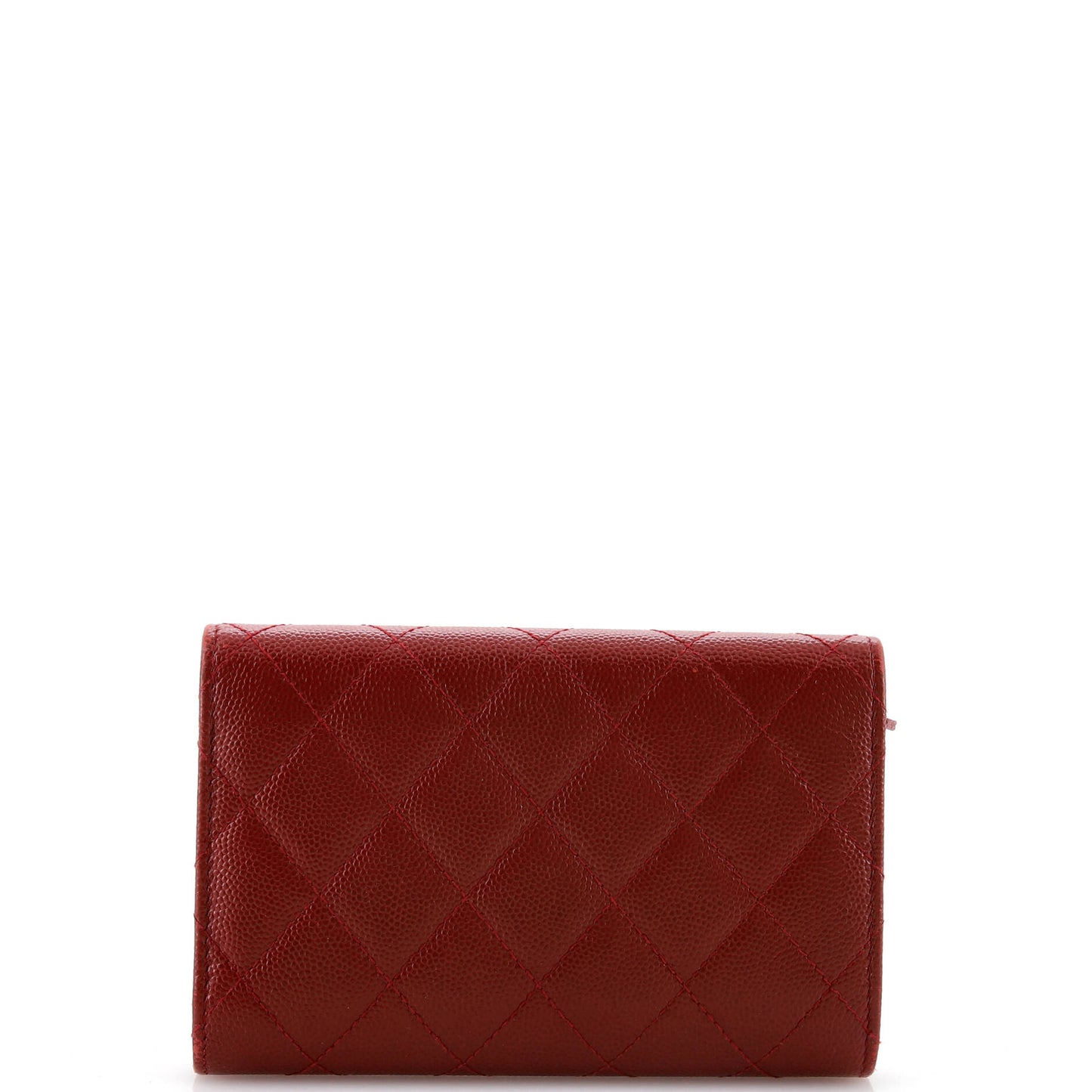 Golden Class Flap Wallet Quilted Caviar Small